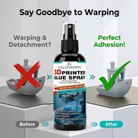 KALOYANOV 3D Printer Glue Spray 100g Anti-Warping Adhesive for Heatbed Platform PLA ABS PETG TPU Universal for Glass PEI Sheet