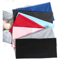 Korean Headband Running Solid Color Wide Elastic Hair Bands Women Men Sport Yoga Hairband Black Soft Wash Face Makeup Headwrap