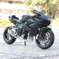 1:12 Toy Model H2R S1000RR Miniature Motorcycles Alloy Diecast Shock Absorption Rubber Tires Christmas Motorbike Gifts for Kids