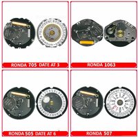 Swiss RONDA Quartz Movement 505/507/515/517/585/705/715/751/753/762/763/775/785/1062/1063/1064/1069