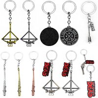 The Walking Dead Metal Keychain Negan Lucille Mini Baseball Bat Pendant Keychain for Women Men Jewelry Accessories Fans Gift