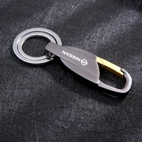 Car Zinc Alloy Key Ring Customize Emblem Keychain For Nissan Qashqai Juke Pulsar Sentra Altima Patrol Micra Rogue Almera Versa