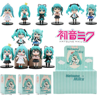New Hot Hatsune Miku Q Version Blind Box Lovely Classic Figure Collection Model Decor Toy Kids Festival Gift