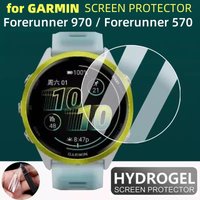 10PCS TPU Hydrogel Screen Protector for Garmin Forerunner 570 / Forerunner 970 HD Clear Smart Watch Soft Protective Film