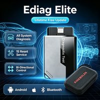 KINGBOLEN Ediag Elite OBD2-Scanner mit lebenslangen kostenlosen Updates, kompatibel mit Android- und iOS-Systemen, umfassender Fahrzeugdiagnosescanner mit 15 Reset-Funktionen, unterstützt