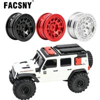 0.7" CNC Aluminum Wheels Rim Hub With Tire and Brass for Axial SCX30 1/30 RC Crawler Jeep Wrangler JLU Ford Bronco Upgrade Parts