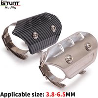 Motorcycle Exhaust Pipe Carbon Fiber Protector Heat Shield Cover Guard Anti-scalding Cover For MSX125 NVX SMAX155 Z900 CBR300 R6