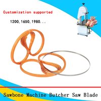 Bandsaw Blades Meat Bone Saw Machine Cutting Butcher Saw Blade Chicken Fish Cutting Custom length* 16mm*0.56mm*T4