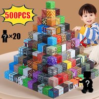 10-500pcs Mine Magnetic Building Blocks World Magnet Cube Set For Boys Girls Kids DIY Model Children Sensory Toys Birthday Gifts