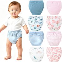 3pcs Baby Training Pants Cloth Diapers Toddler Pants Breathable Cotton Diapers Washable Boys Girls Cloth Diaper Reusable Nappies