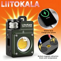 LiitoKala Nowa Latarka Brelokowa 120-3500LM Ładowalna Latarka Wielofunkcyjna Przenośna Latarka Robocza z Baterią 3000mAh