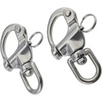 Hardware Hooks 316 Stainless Steel Rotating Spring Shackle Marine Hardware Rigging Accessories Rotating Shackle