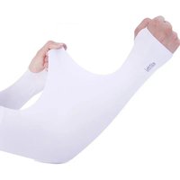 AliExpress NONE Summer Ice Silk Long Sleeves Anti-Sunburn Arm Cover Men Women Cuff New Cool Hand Sleeves Anti-UV Cycling Arm Sleeve Fingerless