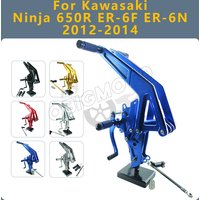 Motorcycle Rearset Footrest Footpeg Pedal Foot Peg Adjustable CNC For Kawasaki Ninja 650R 6F 6N ER6F ER6N 2012-2014 Foot Boards