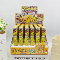 New model Pikachu Gel Pens Cute Anime Eevee Cartoon Peripherals Student School Supplies 0.5mm Black Ink Pen