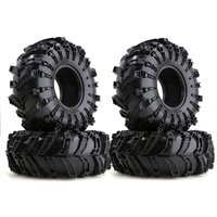 4pcs Rubber 2.2" Crawler Mud Tires Snow Grappler Tyres OD135mm for SCX10 90047 D90 TF2 CC01 TRX4 1/10 RC Crawler Rims Beadlock