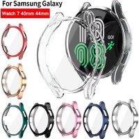 Case For Samsung Galaxy Watch 7 40mm 44mm Screen Protector Electroplated TPU Full Coverage Protective Cover For Galaxy Watch 7