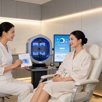 8 Spectra 3D Intelligent Mirror Wood Lamp Facial Scanner UV Skin Analyzer - Mirror Skin Analysis Machine