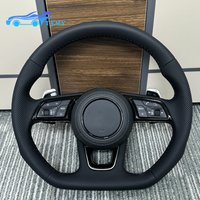 For Audi A1, A3, A4, A5, A6, A7, A8, Q3, Q5, Q7, Q8, TT, R8, flat-style and genuine leather flat-bottom sports steering wheels
