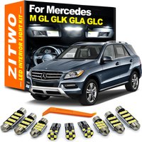 ZITWO Complete Car LED Interior Light Kit For Mercedes Benz MB M ML GL GLK GLA GLC Class W163 W164 W166 X164 X166 X204 X156 X253