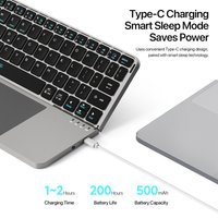 Fold Magnetic Keyboard Wireless Bluetooth Portable Touch Pad Notebook Computer Bracket Tablet Keyboard for Ipad Laptop Gift