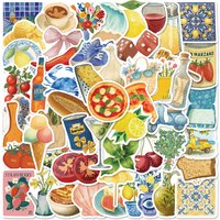 54pcs Mediterranean Style Graffiti Sticker Fashion Cool Decal For Diary Laptop Phone Fridge Guitar Magazine Decal Sticker