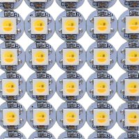 1-1000pcs WS2812B RGB LED Chip 2812 IC SK6812 Built-in RGBWW RGBNW RGBW WWA LED Bead With Heatsink 5050 SMD Black/White PCB DC5V