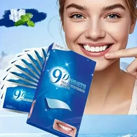 9D Mint Gel Teeth Whitening Stickers Oral Hygiene Veneers Dentist Grade Yellow & Smoke Stain Removal Fresh Breath Teeth Cleaning