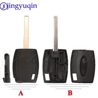 jingyuqin Transponder Key Case HU101 Key Fob Shell For Ford Fiesta Mondeo Focus C-Max S-Max Galaxy Kuga Car Styling