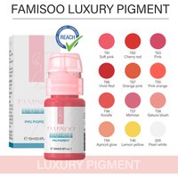 15ML Luxe PMU Pigment Europe's Best-selling 12 colors Lip Tattoo Ink For Semi Permanent Makeup Nano Lips Microblading Pigment