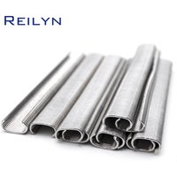 1000PCS C-type Nails C17 C24 Galvanized Iron C Ring Nail for SC7E/SC760 Nail Gun Installation Chicken Bird Pet Cage Wire Fence
