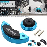 For CFMOTO 675SR 675SR-R 675NK 675SS 675 SR NK Motorcycle CNC Aluminum Engine Stator Case Guard Cover Frame Slider Protector