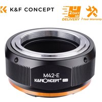 K&F CONCEPT M42 Lens to E Pro Camera Lens Mount Adapter For Sony a5000 a6000 a6400 A7C A7C2 A1 A7S A7R2 A73 A7R4 A7R5 Camera