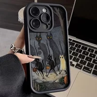 A54 5g Case For Samsung A16 Dark Funny Monster Cat Fox S22 Plus S21FE S23 S24 S25 S26 Ultra Galaxy A15 A55 A52 A53 A13 A34 Cover