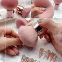 1/2PCS Professionals Nails Art Mushroom Brush Round Paint Gel Dust Cleaning Make Up Brush Manicure Accessories Equipment Tools