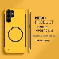 Ultra Thin Hard PC Magnetic Frameless Phone Case For Samsung S25 Edge S25 FE S24 S23 S22 S21 Plus Ultra 5G Matte Anti-drop Cover