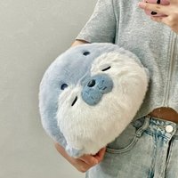 New Seal Plush Toy Soft Pillow Lifelike Stuffed Marine Life Sea Otter Soft Doll Simulation Seal Cushion Christmas Birthday Gift