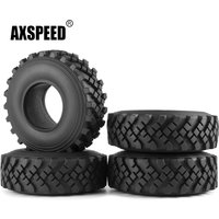 AXSPEED 127*40mm 2.2inch Beadlock Rubber Tires Tyres with Foam for Axial Wraith 1/10 RC Rock Crawler Car Wheels Rims Parts