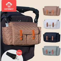 Stroller Organizer Bags Magnetic Buckle Mummy Travel Hanging Bag Bottle Holder Pram Diaper Bags Baby Stroller Accessories