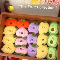 1/8 Pcs Fruit Plush Pendant Cute Versatile Pendant Keychain Backpack Small Pendant