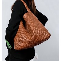 Sac fourre-tout chic grande capacité en cuir souple tressé, sac à main Intrecciato, sacs à bandoulière pour femme, mode, travail, voyage, sorties quotidiennes