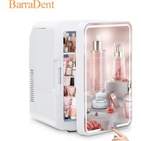 10L Refrigerator Vanity Mirror 2-in-1 Large Capacity Portable Dresser Vanity Mirror Car Bedroom Mini Small Refrigerator