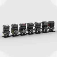 1129pcs MOC Halo 3 ODST Squad Alpha Nine Model Toys Building Blocks Construction Assemble DIY Education Festival Gift Birthday