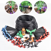 5m-50m Drip Irrigation System Automatic Watering Kit Irrigation Timer Garden Hose Adjustable Dripper Garden Tool Set