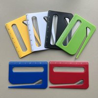 1pc 3-in-1 Magnifying Glass, Lettering Knife, Scale, Lettering Knife, Ruler, Scale, Envelope Knife