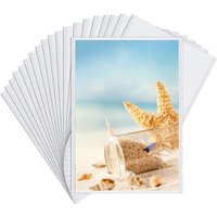 2.7x3.9" White/Black Magnetic Picture Frame, 10 Pack Magnetic Frame Reusable, Magnetic Photo Frame for Refrigerator 7x10cm