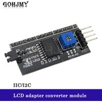 1PCS IIC I2C TWI SPI Serial Interface Board Port 1602 2004 LCD LCD1602 Adapter Plate LCD Adapter Converter Module PCF8574 GOHJMY