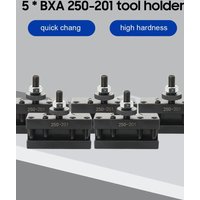 5pcs/set BXA 250-201 Tool Holder Quick Change Turning & Facing Lathe Tool Post Holder Set for Lathe Tools