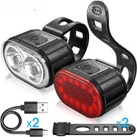 AliExpress OFFBONDAGE Bicycle Front/Rear Light Ultra-bright Waterproof USB Rechargeable MTB Bike Head Light Mini Flashlight Night Cycling Accessories