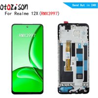 For Realme 12X 5G LCD 6.67" IPS Screen For Oppo Realme 12X RMX3997 LCD Display Screen Touch Panel Digitizer With Frame Assembly